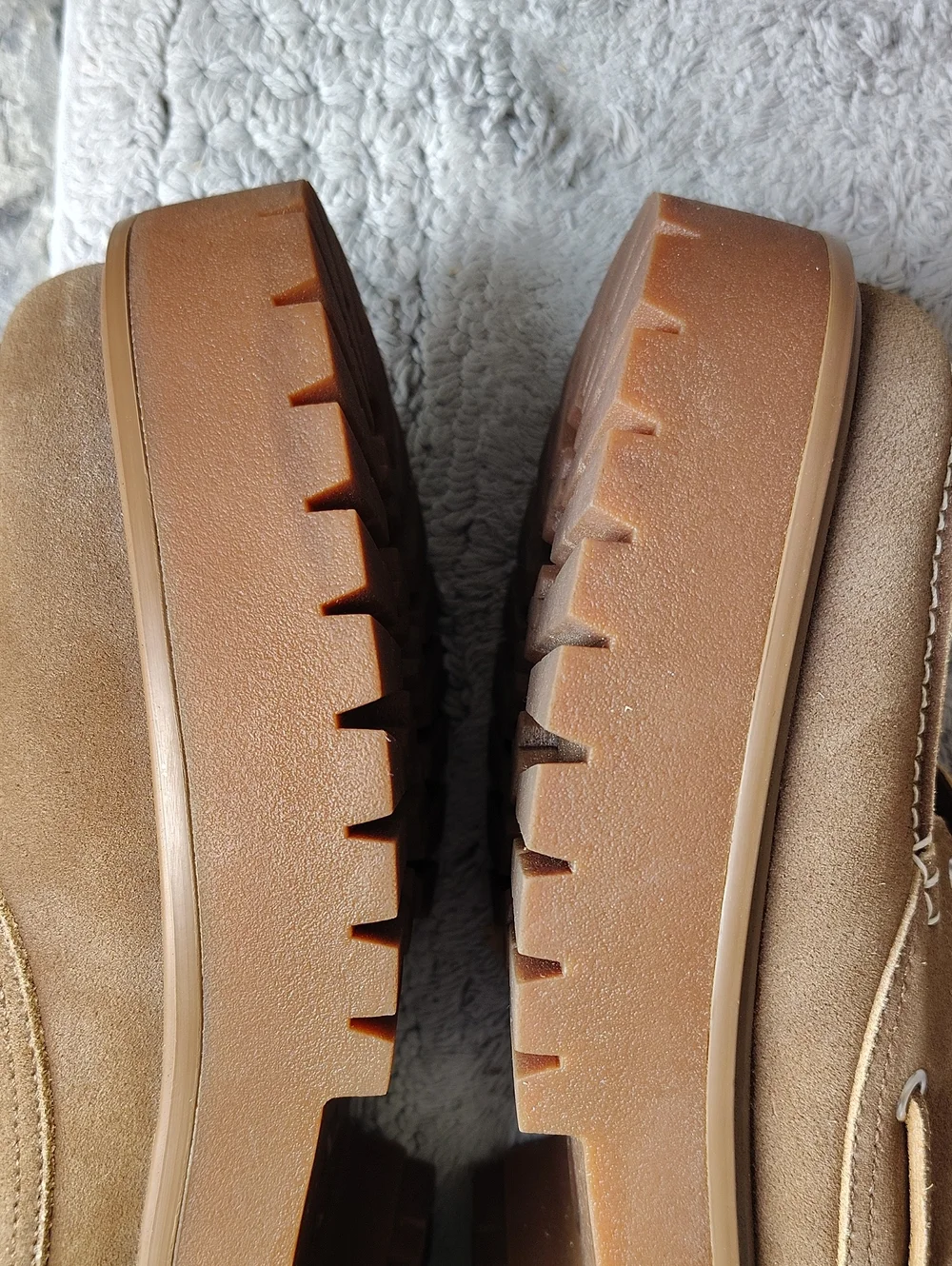 Jeffrey Campbell Crushed T Lug Platform Suede Boat Shoes